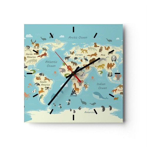Horloge murale verre - horloge,