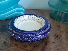 Grand cendrier vide poche Quimper HB décor perlé