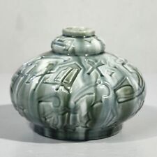 Louis Gueule Elgé Vierzon vase Art Déco 1930s décor géométrique