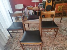 Chaises scandinaves Palissandre années 70