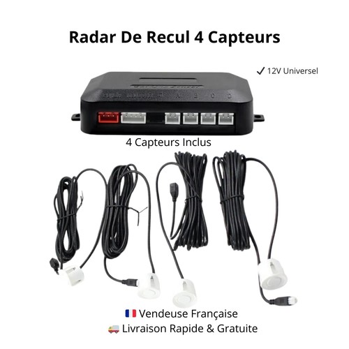 Radar recul blanc kit aide - de,