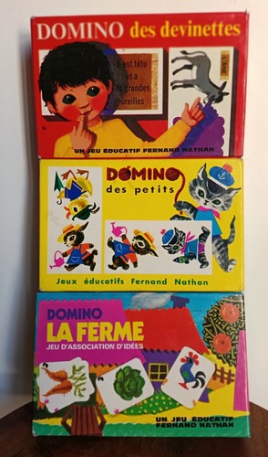 Vintage 3 dominos - vintage,