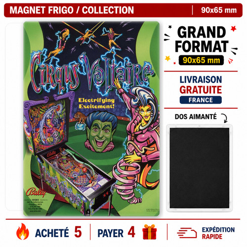 Magnet flyer pinball circus - magnet,
