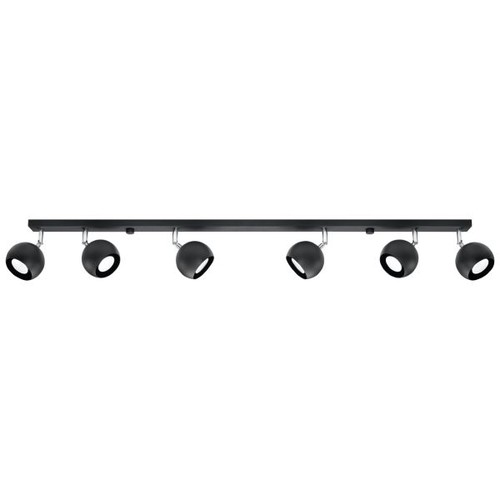 Plafonnier acier noir gu10 - plafonnier,