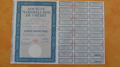 Action titre societe - action, de