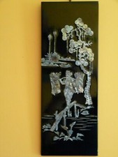 Panneau laqué incrustation de