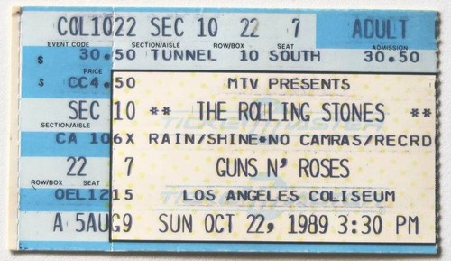Billet concert ticket stub the - ticket,