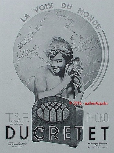 Publicite ducretet voix - publicite, du