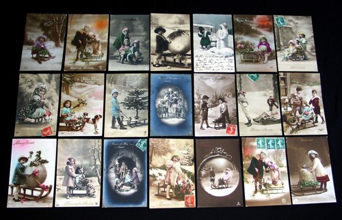 Cpa 1910 enfant jeu - cpa, luge