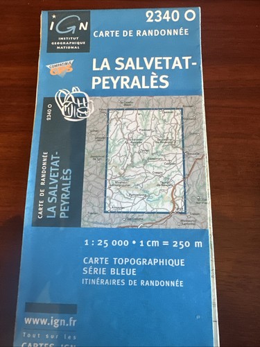 Carte ign randonnée 2340 - carte, la