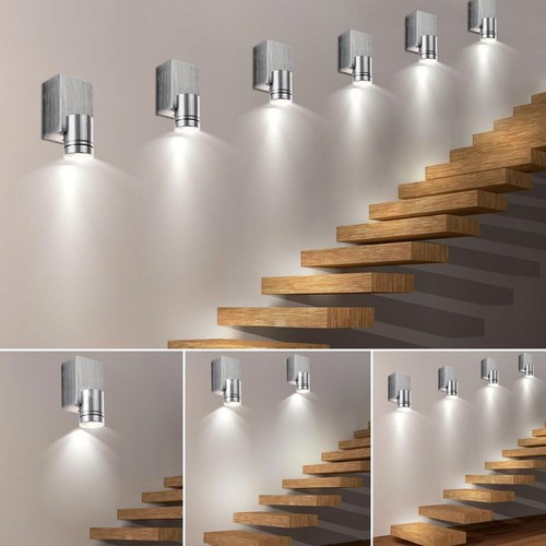 6x led mur - 4x-,