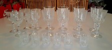 Lot verres cristal - 19,