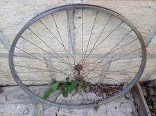 Roue vélo avant 650 acier freins patins