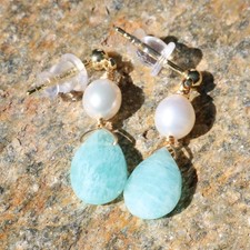 boucles d'oreilles perle de