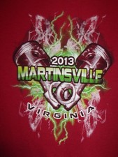 Martinsville Virginia 2013 heavy metal thunder XL t shirt red