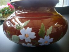 VASE BOULE  EMAILLE LUNEVILLE