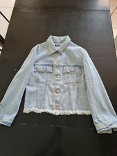 Sonia Rykiel veste en jeans denim turquoise taille 38