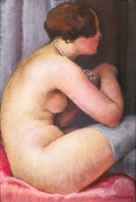 tableau ancien pastel dessin