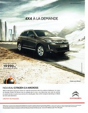 Publicité Advertising 018  2011  nouveau Citroen C4  aircross 4x4