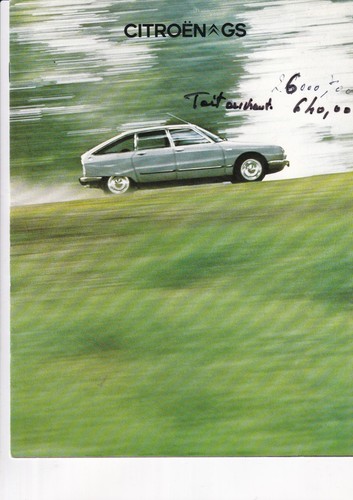 Catalogue citroen gs - gs,