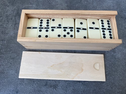 Jeu dominos dans boîte - jeu,