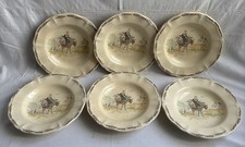 lot de 6 assiettes Vintage
