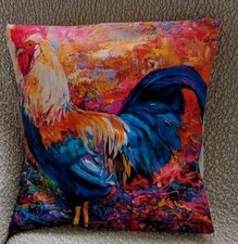 Housses de coussins  40x40  mettant en avant du coq Fait Main