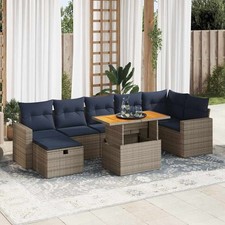 Salon de jardin 8pcs avec