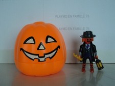 PLAYMOBIL épouvantail lanterne fourche Halloween avec citrouille set 9897