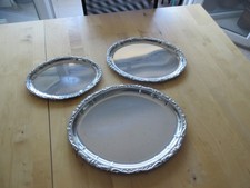 Ensemble de 3 plats inox