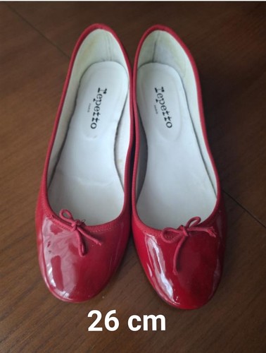 Repetto camille red patent - repetto,