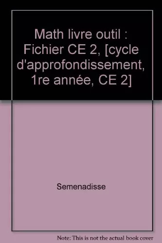 Livre outil maths - livre, outil,