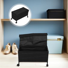 Coffre De Rangement Sur Roulettes Boite Organisateur Chaussures