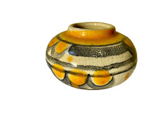 vase  art déco,  craquelée et émaillée SIGNÉ AAF ou AFF ou FFF  149 - N°304