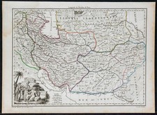 1812 - Perse (Iran) - Carte géographique ancienne - Lapie - Moyen orient