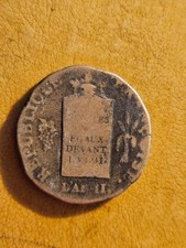FRANCE - Convention - 2 Sols à la table de loi - 2 Sols à la balance - 1793 P
