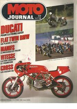 MOTO JOURNAL N°719 DUCATI REPLICA RACER / FLAT TWIN BMW / SUZ 1986 / CHAMP MBK