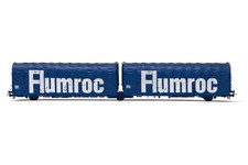 JOUEF HJ6238 SNCF wagon bâché 3 essieux Lails bleu Flumroc épIV NEUF BOITE