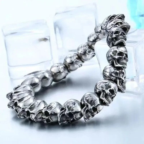 Bracelet tête mort crâne - bracelet,
