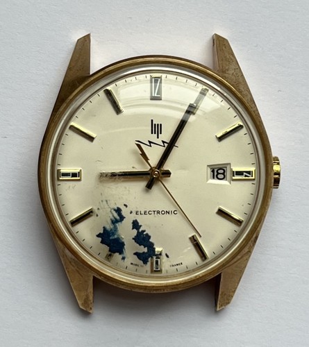 Reviser montre plaque lip - or,