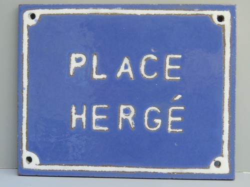 Plaque rue lave émaillée - de,