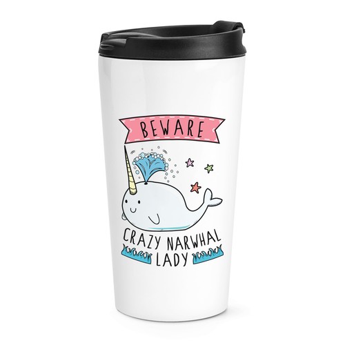 Attention fou narwhal - attention, femme