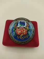 Bijou Ancien Broche en Bois