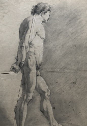 Dessin ancien original crayon - dessin,