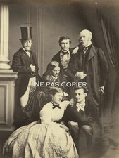 GROUPE vers 1855-1860 chapeau