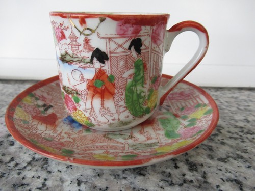 Tasse the vert - the, porcelaine