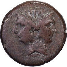 Sextus Pompée, As, 45 BC, Atelier Sicilien, Bronze, TB+, RPC:I-671