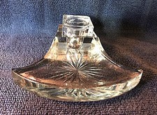 Ancien Encrier En Cristal