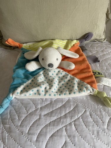 Doudou peluche chien orange - peluche,