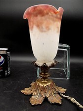 MULLER FRES LUNEVILLE -  BEAU PETIT PLAFONNIER OU LAMPE DE TABLE EN BRONZE